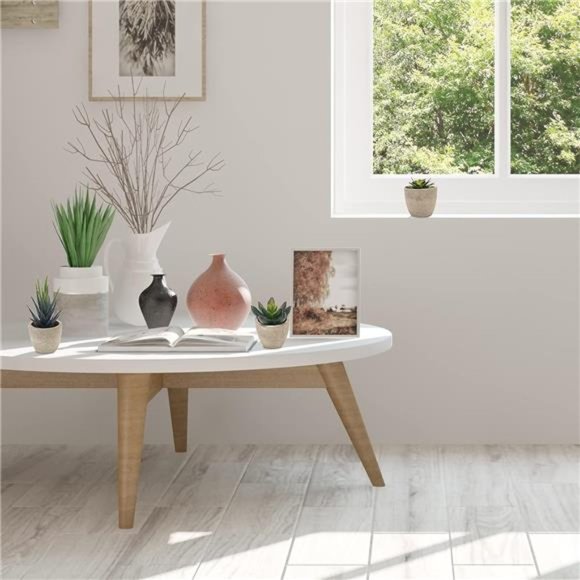 5 Pack Potted Artificial Succulent Plants Assorted Decorative Faux Fake Decor - Picture 6 of 6